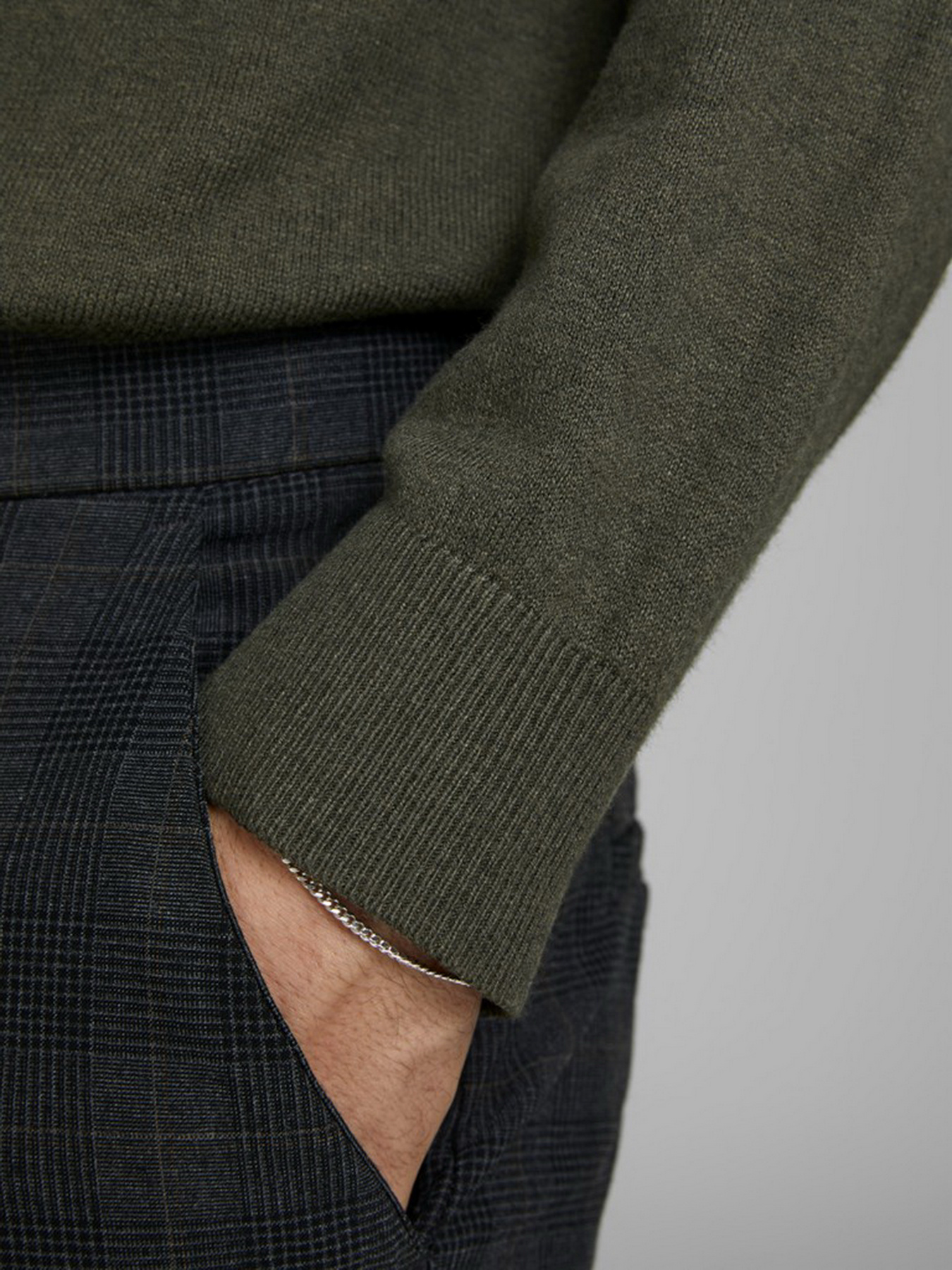 Гольф JACK & JONES модель 12157417_Olive Night Гольф JACK & JONES модель 12157417_Olive Night Фото