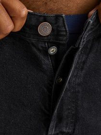 Прямые джинсы JACK & JONES модель 12168656_Black Denim Фото