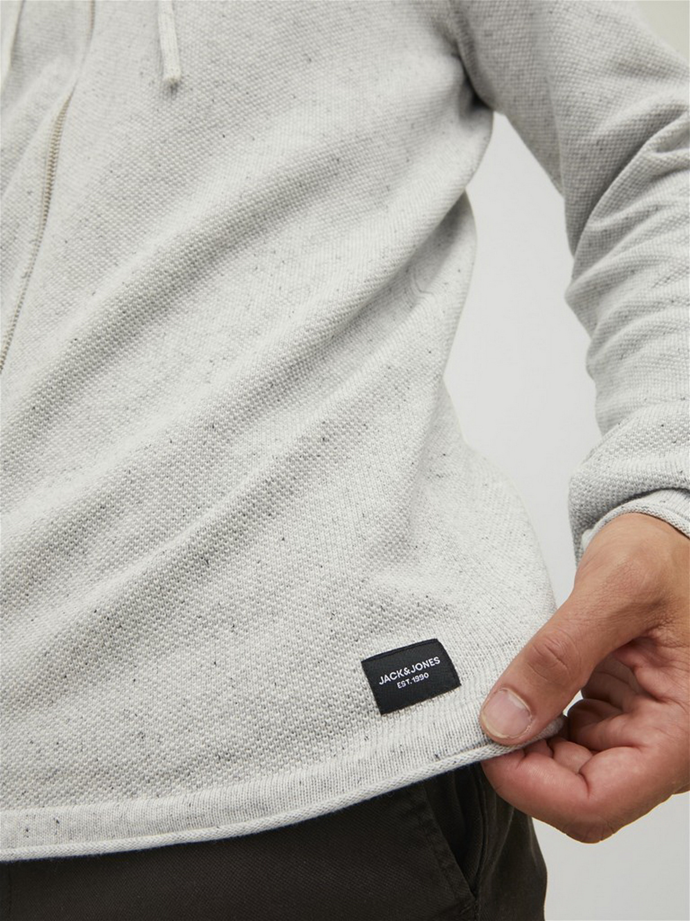 Кофта JACK & JONES модель 12190154_Light Grey Melange Фото