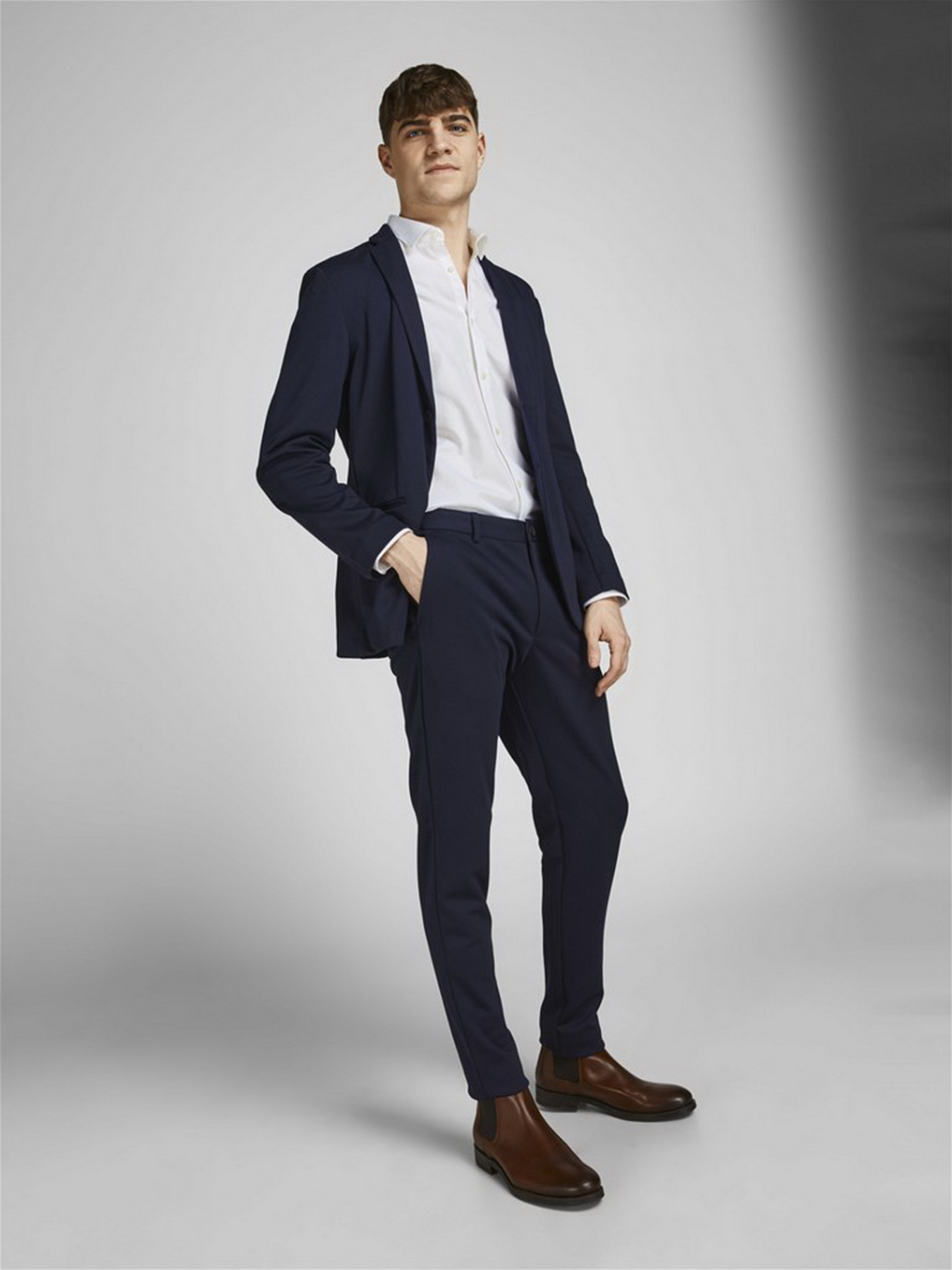 Сорочка повсякденна JACK & JONES модель 12201905_White Фото