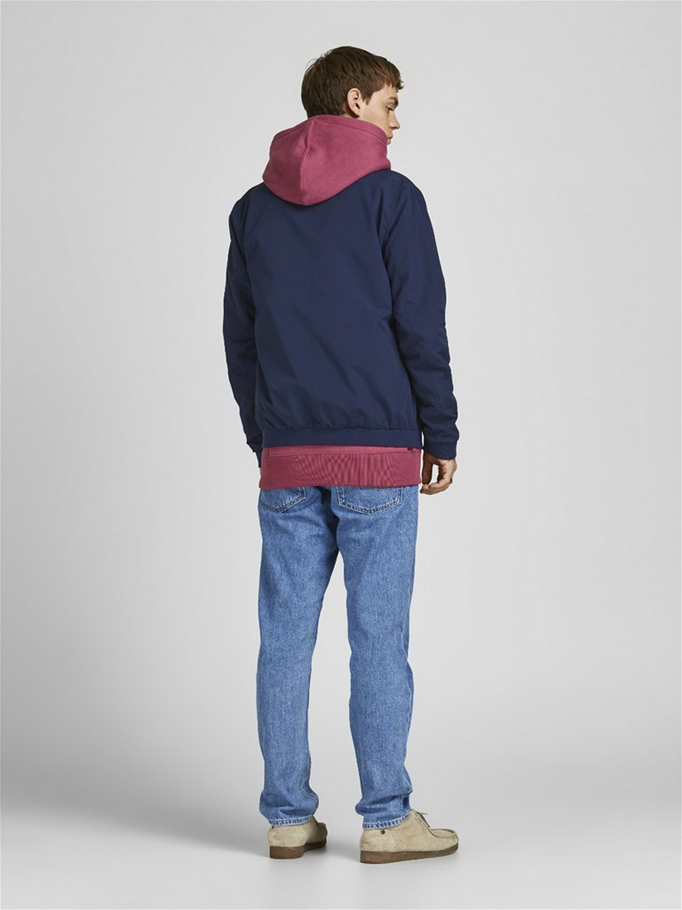 Вітровка JACK & JONES Jjerush Harrington модель 12204277_Navy Blazer Фото