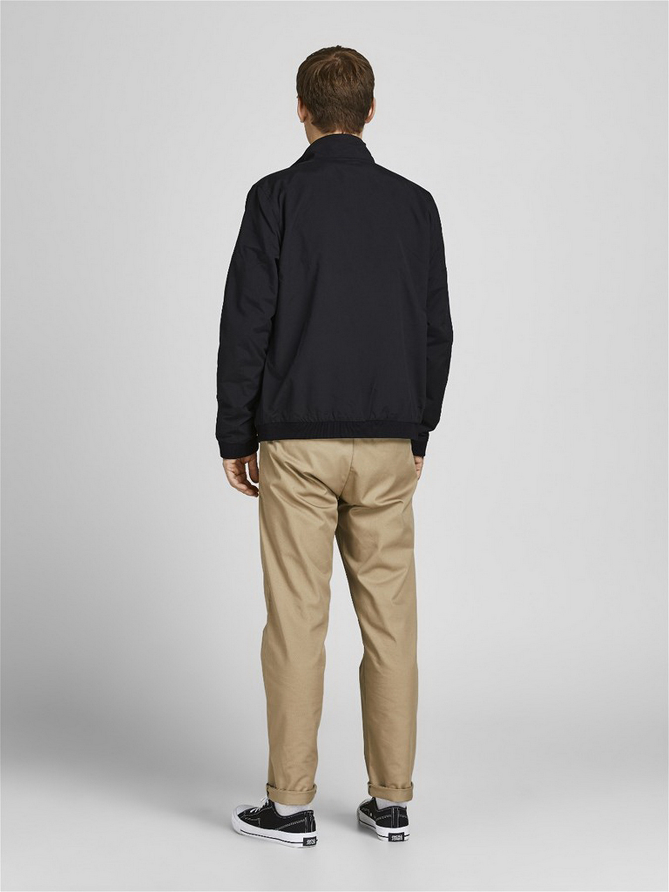 Ветровка JACK & JONES Jjerush Harrington модель 12204277_Black Фото