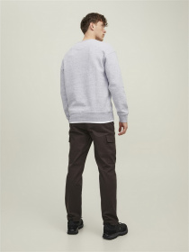 Свитшот JACK & JONES модель 12208182_Light Grey Melange Фото