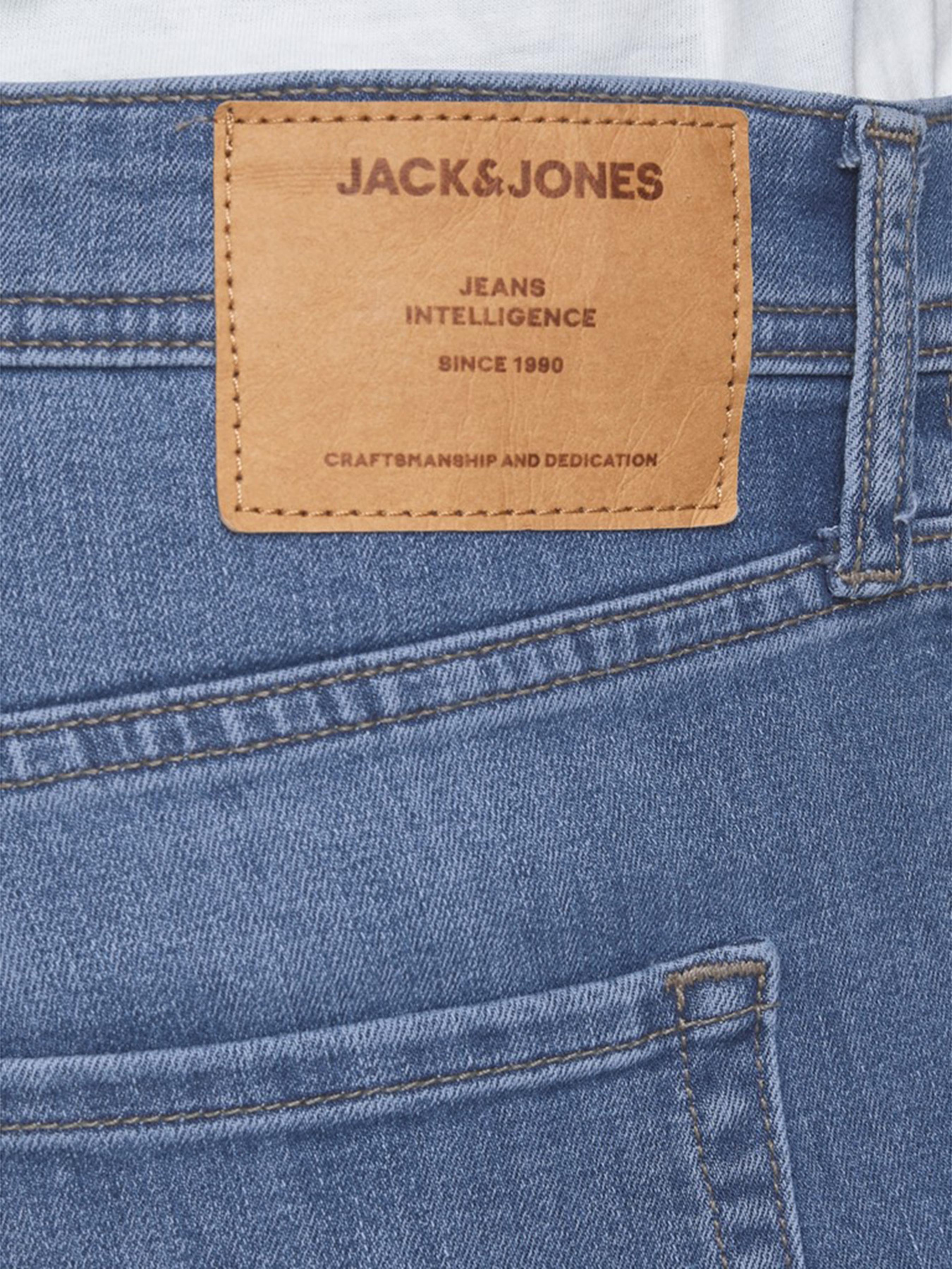 Зауженные джинсы JACK & JONES модель 12157416_Blue Denim Фото