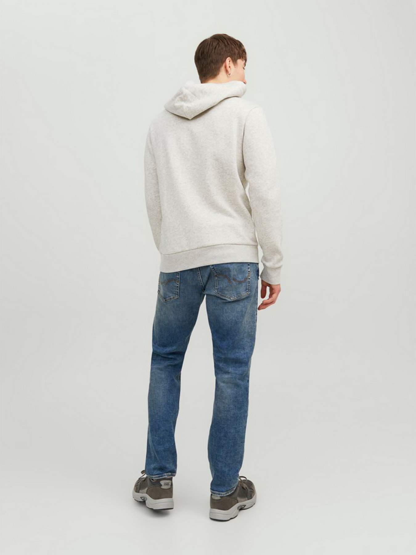 Худи JACK & JONES модель 12233597_White Melange Фото