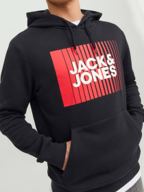 Худи JACK & JONES модель 12233599_Black Худи JACK & JONES модель 12233599_Black Фото