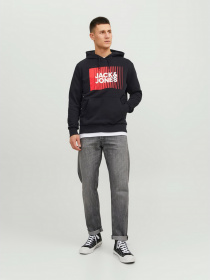 Худи JACK & JONES модель 12233599_Black Худи JACK & JONES модель 12233599_Black Фото