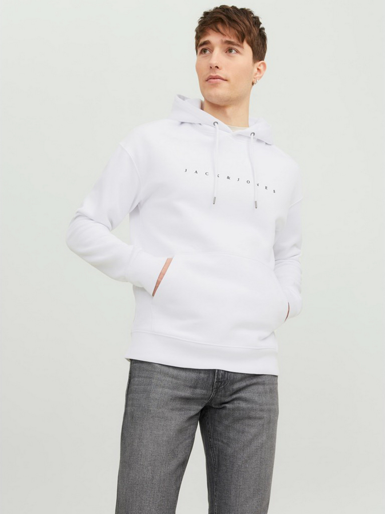Худі JACK & JONES модель 12233972_White Фото
