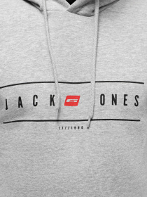 Худи JACK & JONES модель 12235460_Light Grey Melange Фото