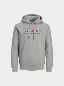 Худі JACK & JONES модель 12235460_Light Grey Melange Фото
