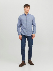 Сорочка повсякденна JACK & JONES модель 12235974_Faded Denim Фото