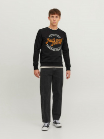 Свитшот JACK & JONES модель 12236177_Black Свитшот JACK & JONES модель 12236177_Black Фото