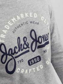 Свитшот JACK & JONES модель 12236177_Light Grey Melange Фото