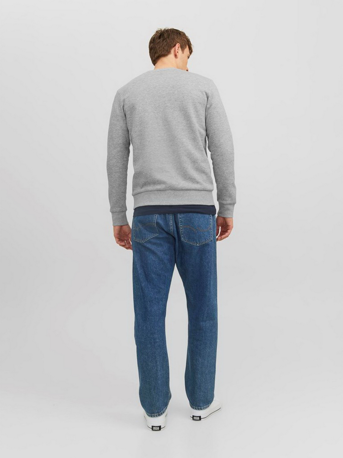 Свитшот JACK & JONES модель 12236177_Light Grey Melange Фото