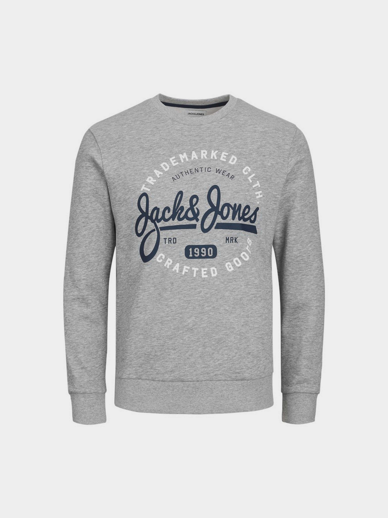 Свитшот JACK & JONES модель 12236177_Light Grey Melange Фото