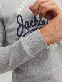 Свитшот JACK & JONES модель 12236177_Light Grey Melange Фото