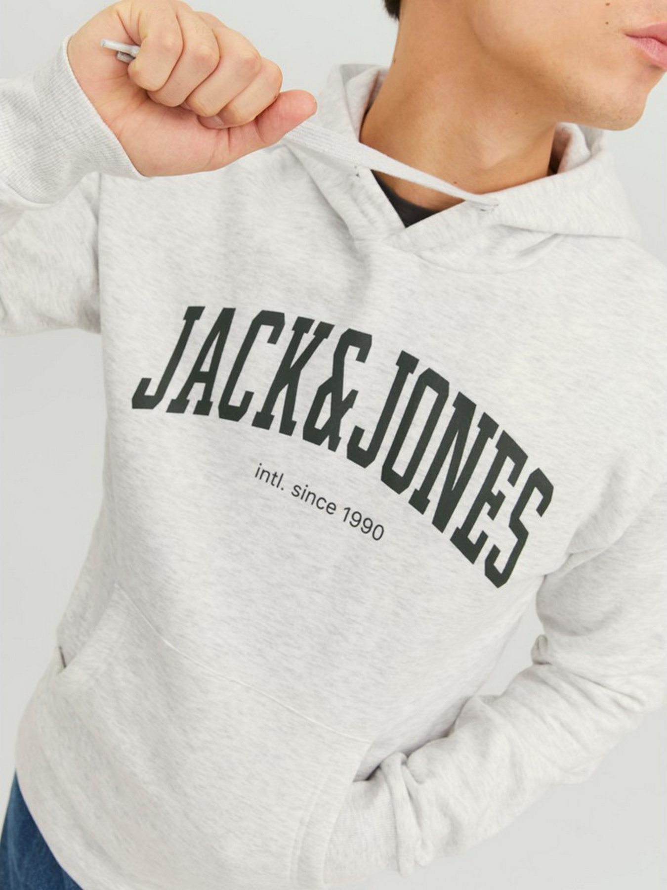 Худі JACK & JONES модель 12236513_White Melange Фото