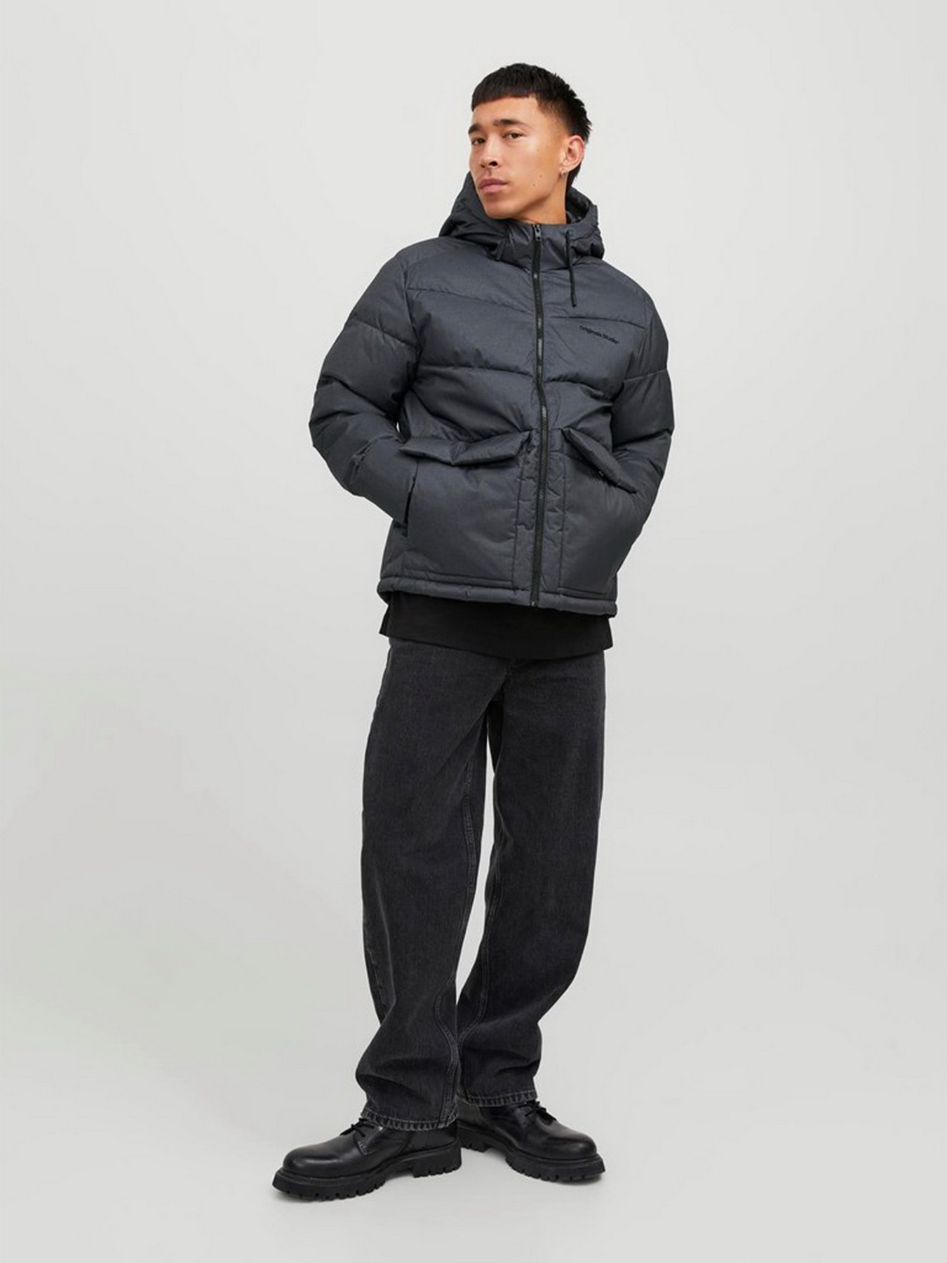 Зимова куртка JACK & JONES модель 12238849_Dark Grey Melange Фото