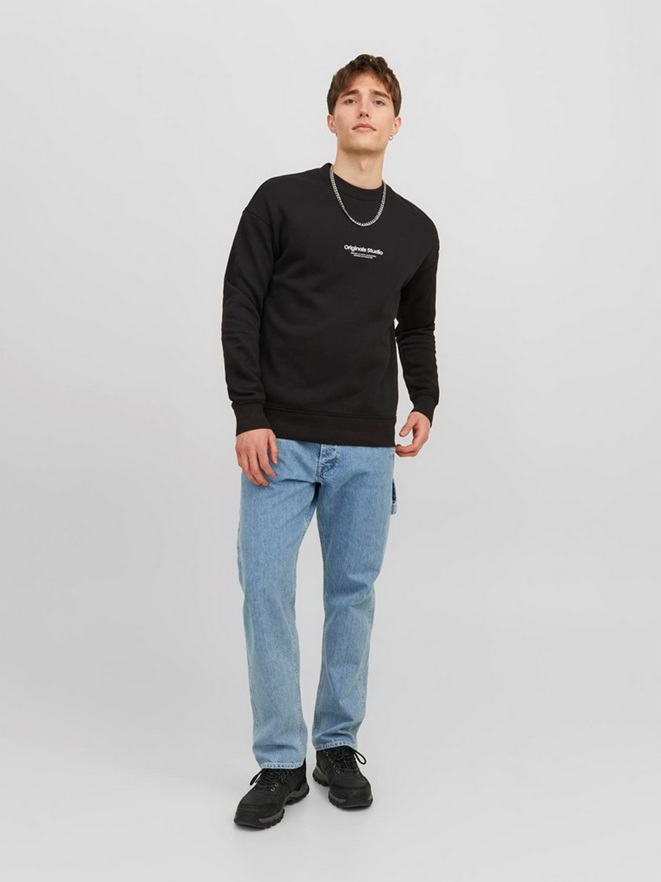 Свитшот JACK & JONES модель 12241694_Black Свитшот JACK & JONES модель 12241694_Black Фото