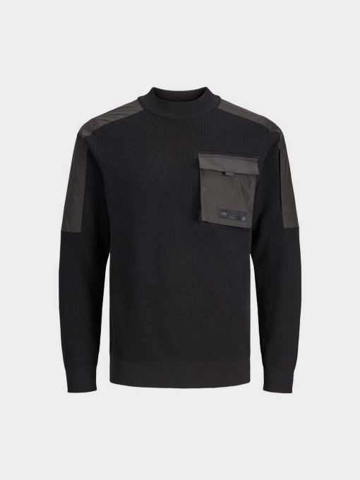 Джемпер JACK & JONES модель 12242741_Black Фото