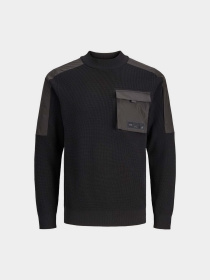 Джемпер JACK & JONES модель 12242741_Black Фото