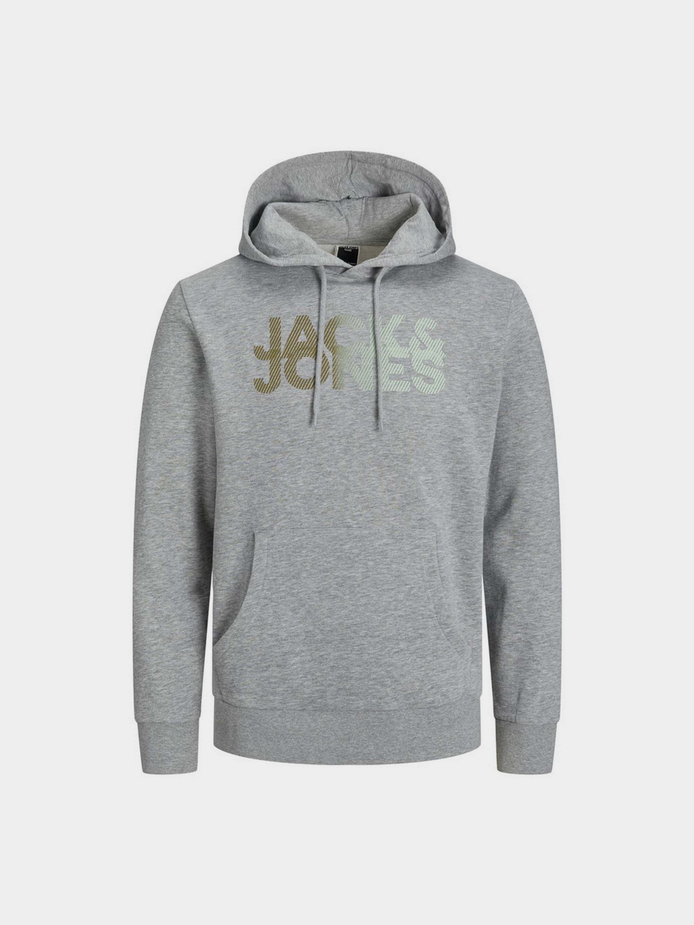 Худи JACK & JONES модель 12243927_Light Grey Melange Фото