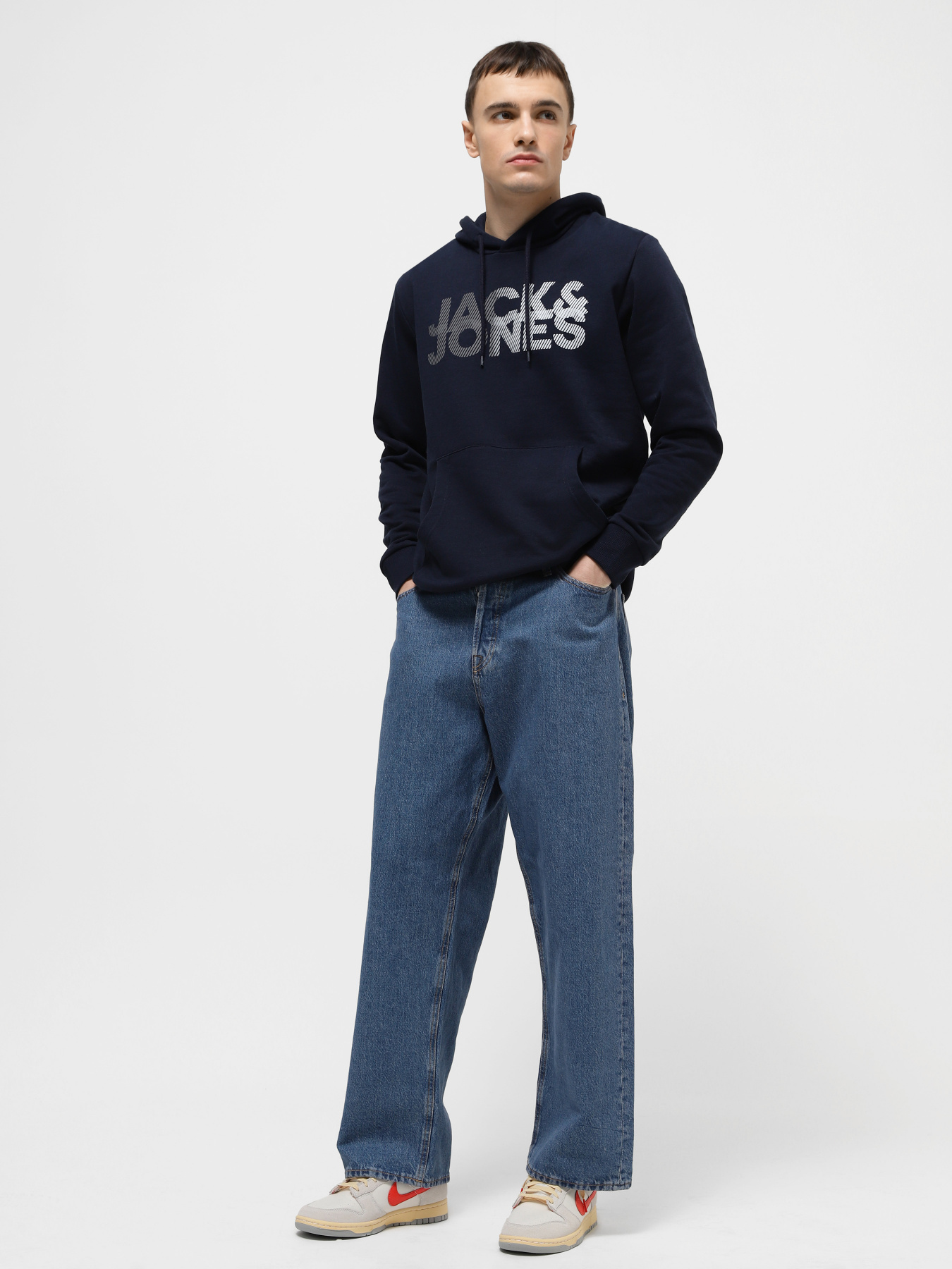 Худи JACK & JONES модель 12243927_Navy Blazer Фото