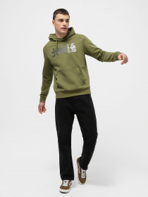 Худи JACK & JONES модель 12243927_Olive Branch Фото