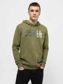 Худи JACK & JONES модель 12243927_Olive Branch Фото