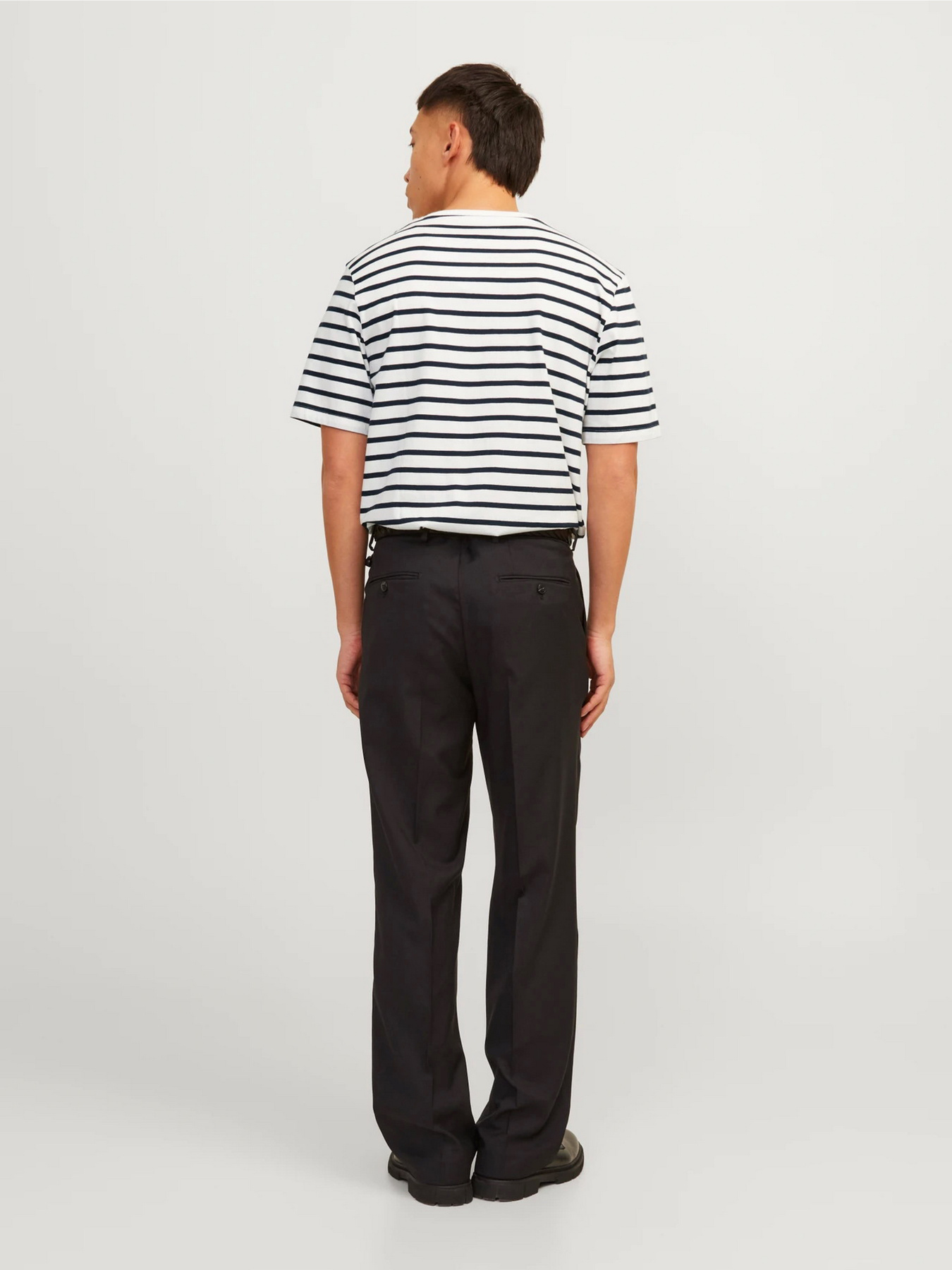 Футболка JACK & JONES модель 12156101_Cloud Dancer Navy Blazer Фото