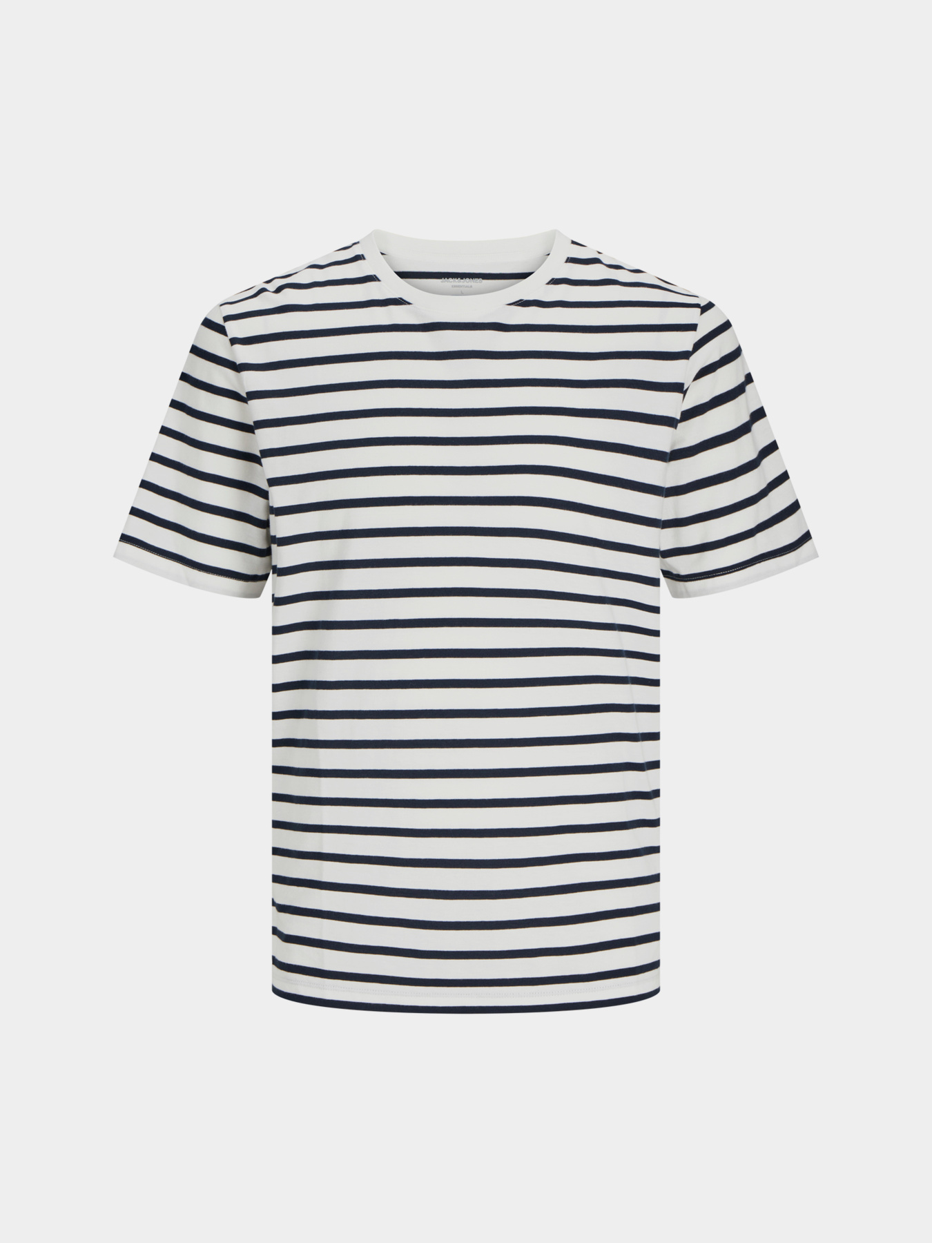 Футболка JACK & JONES модель 12156101_Cloud Dancer Navy Blazer Фото