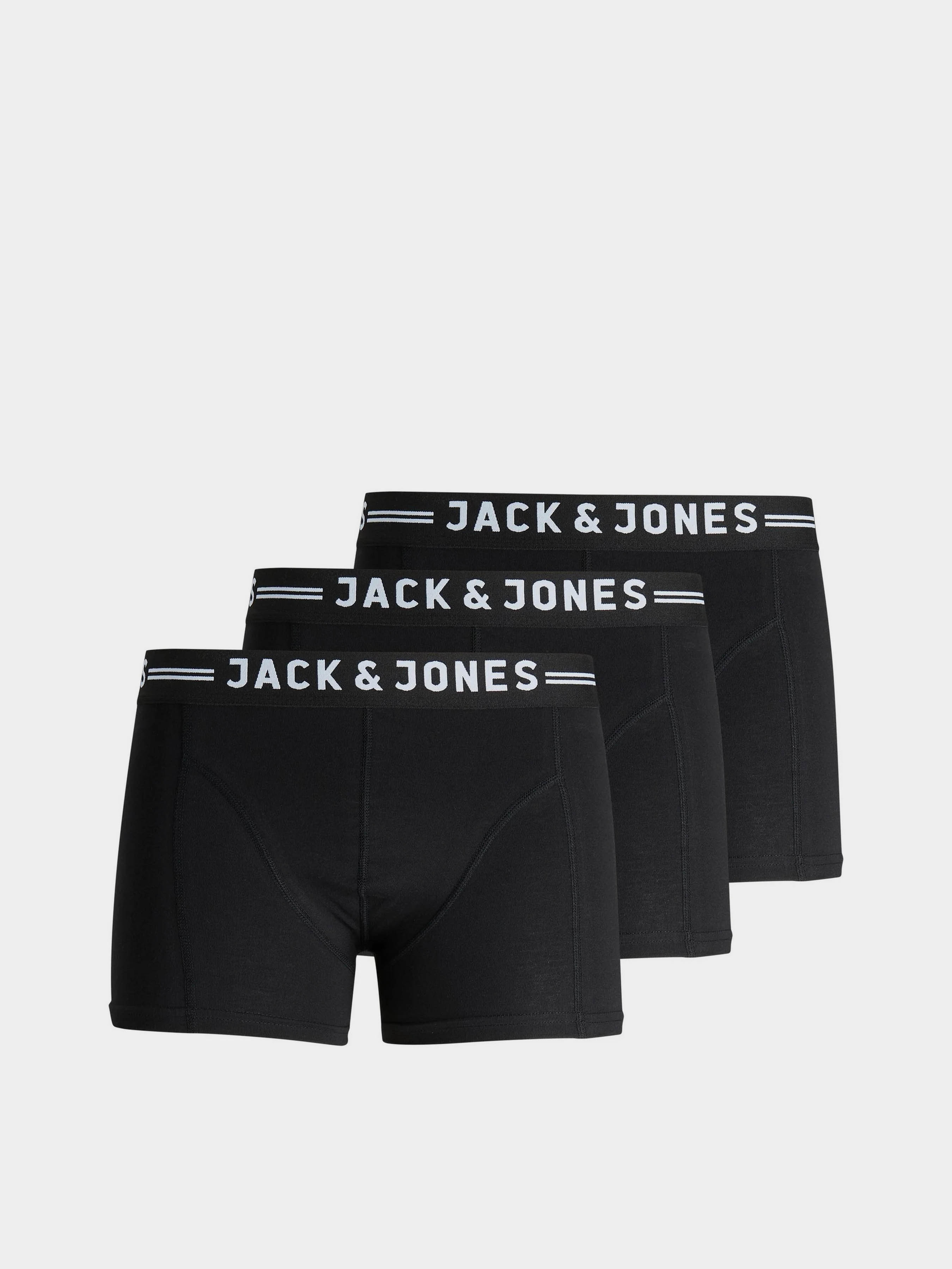 Бавовняні Чоловічі Труси JACK & JONES SENSE TRUNKS (JNJ269) колір чорний JACK & JONES - купити в Україні