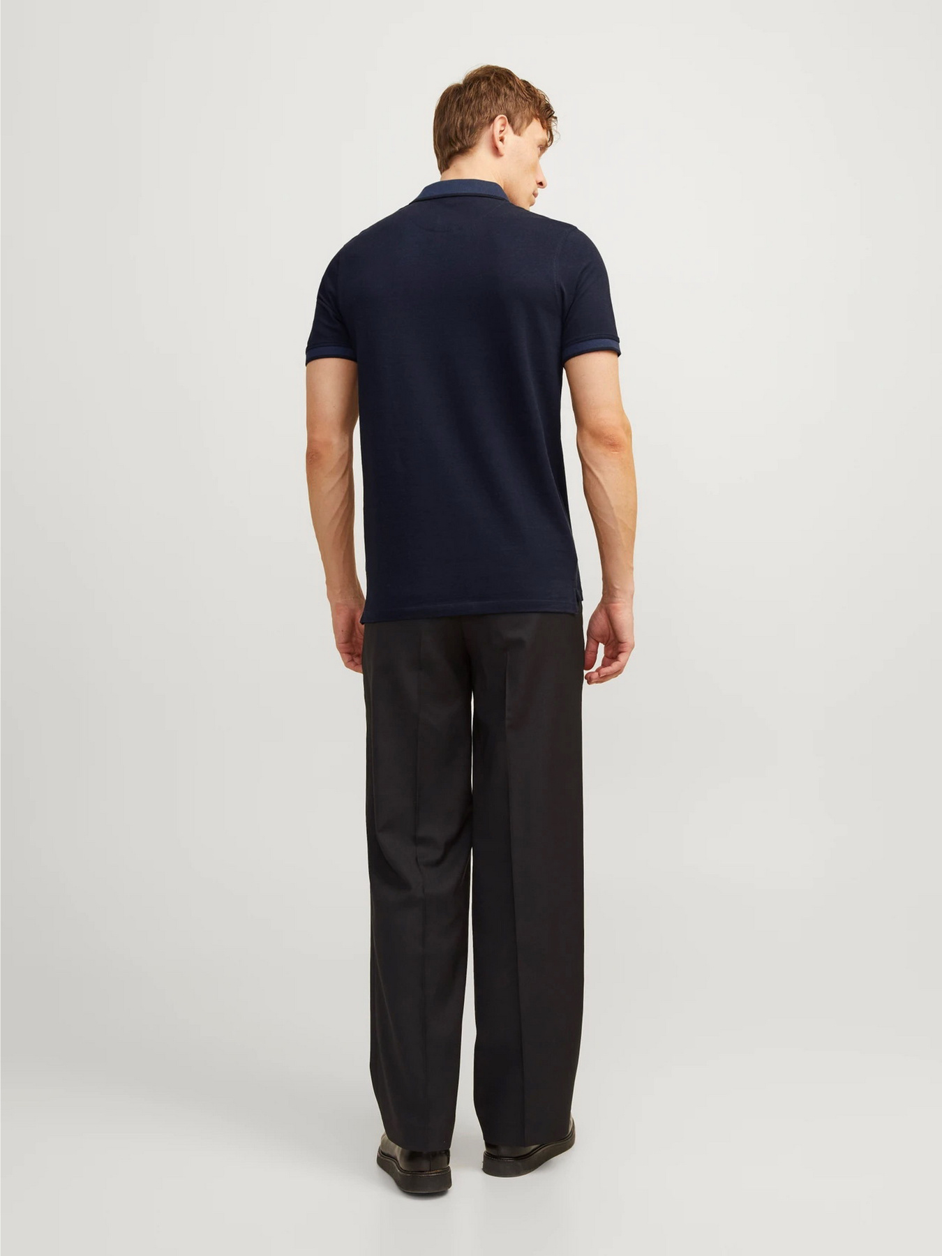 Поло JACK & JONES модель 12136668_Dark Navy SLIM FIT Фото