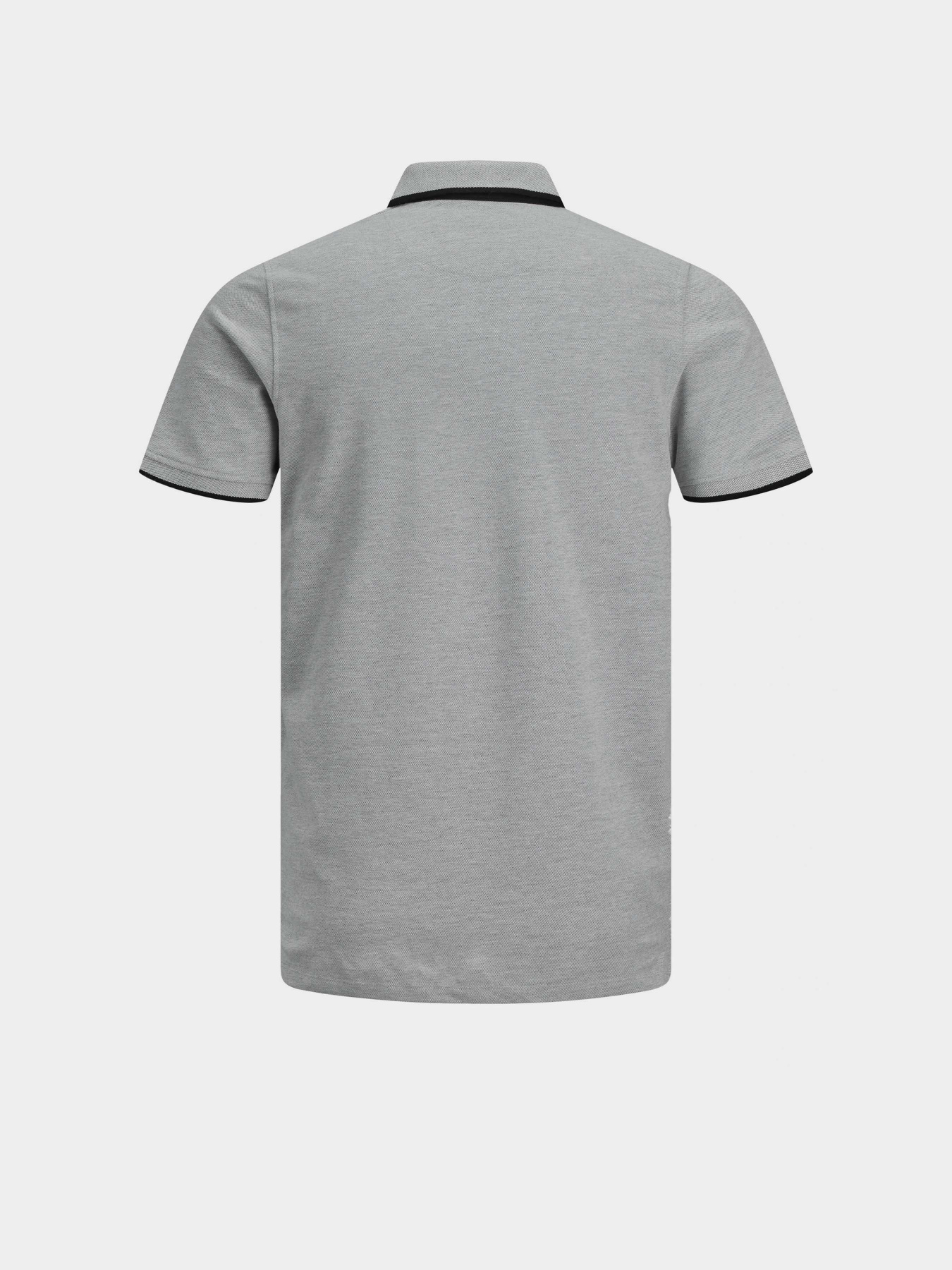 Поло JACK & JONES модель 12136668_Light Grey Melange SLIM FI Фото