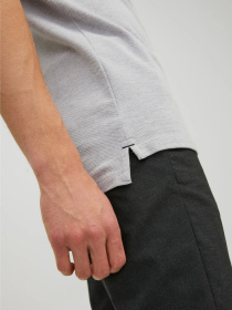 Поло JACK & JONES модель 12136668_Light Grey Melange SLIM FI Фото