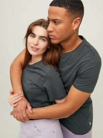 Футболка JACK & JONES модель 12156101_Asphalt SLIM Фото