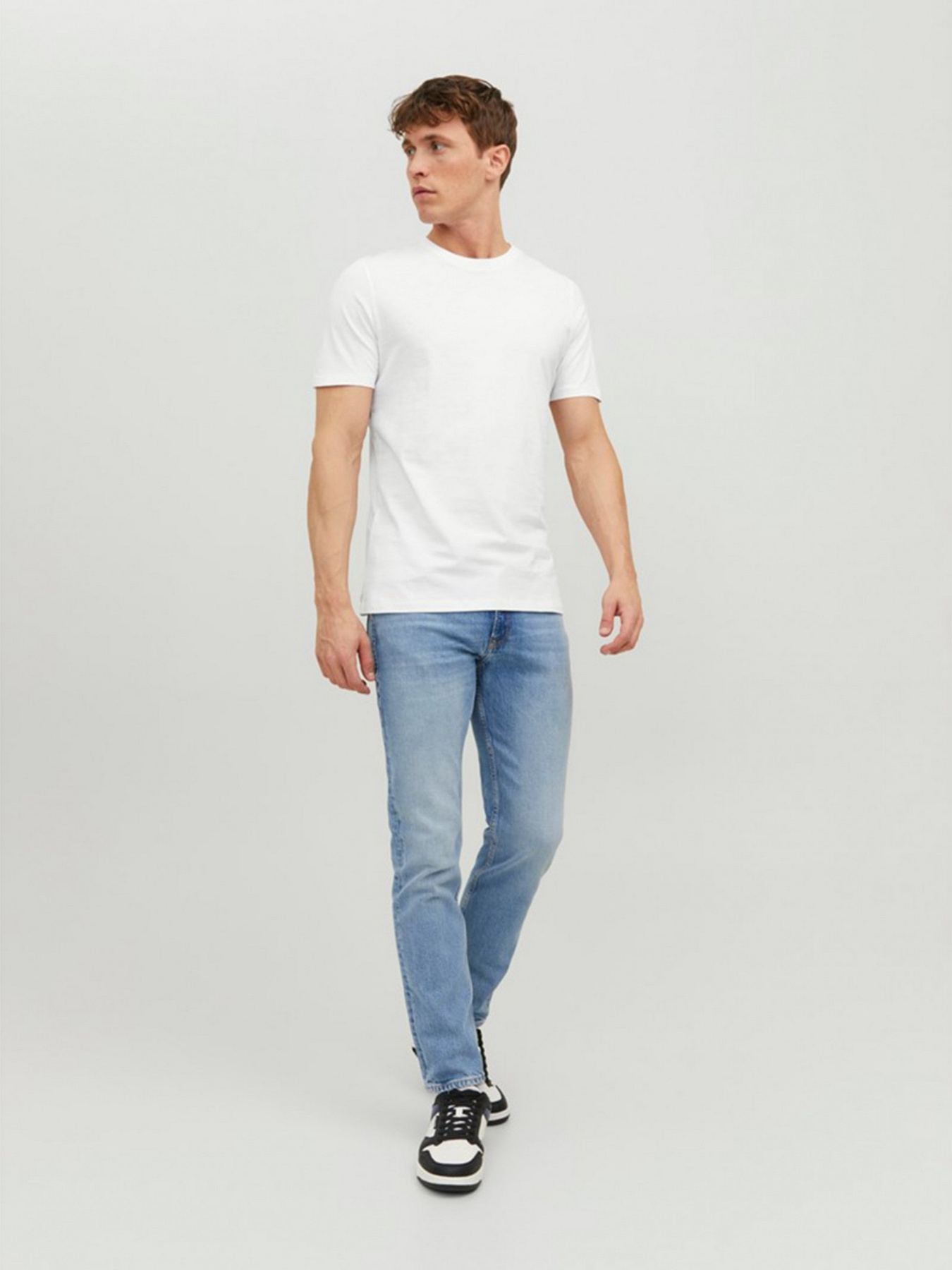 Футболка JACK & JONES модель 12156101_White SLIM Фото