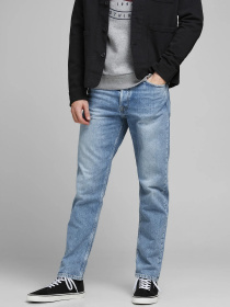 Прямі джинси JACK & JONES модель 12193398_Blue Denim Фото