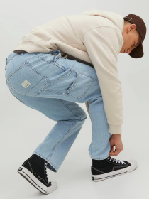 Широкие джинсы JACK & JONES модель 12229556_Blue Denim Фото