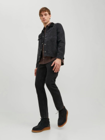 Прямі джинси JACK & JONES модель 12237392_Black Denim Фото