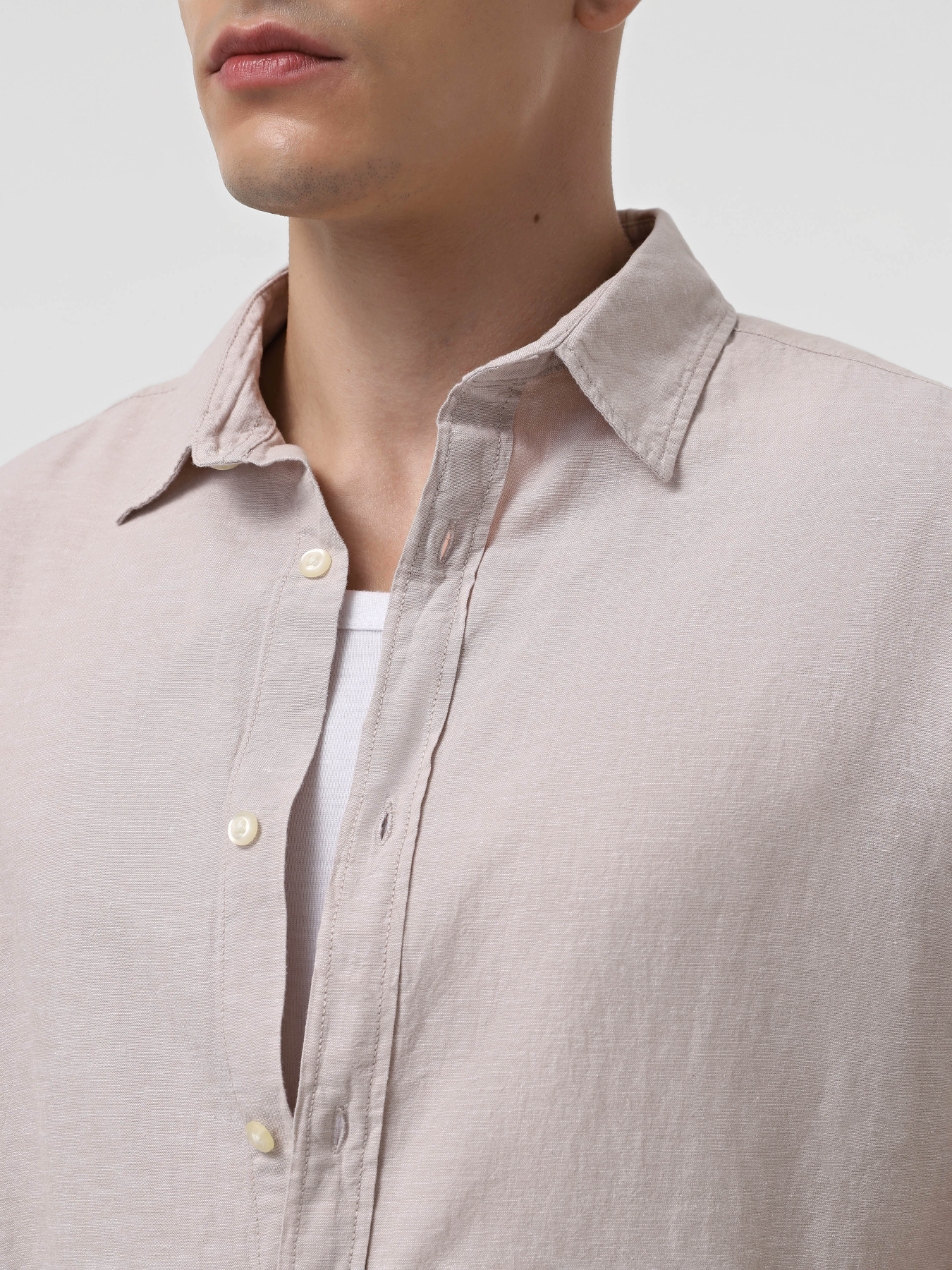 Сорочка повсякденна JACK & JONES модель 12248592_Crockery Сорочка повсякденна JACK & JONES модель 12248592_Crockery Фото