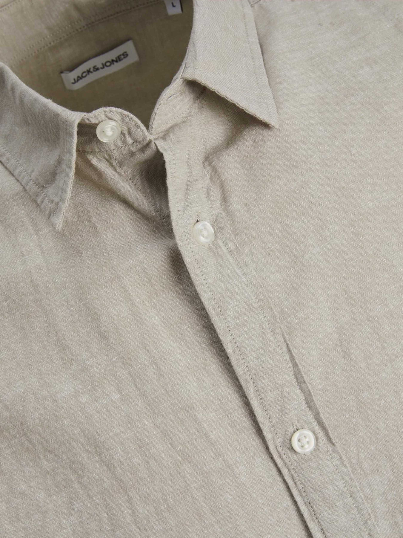 Сорочка повсякденна JACK & JONES модель 12248592_Crockery Сорочка повсякденна JACK & JONES модель 12248592_Crockery Фото