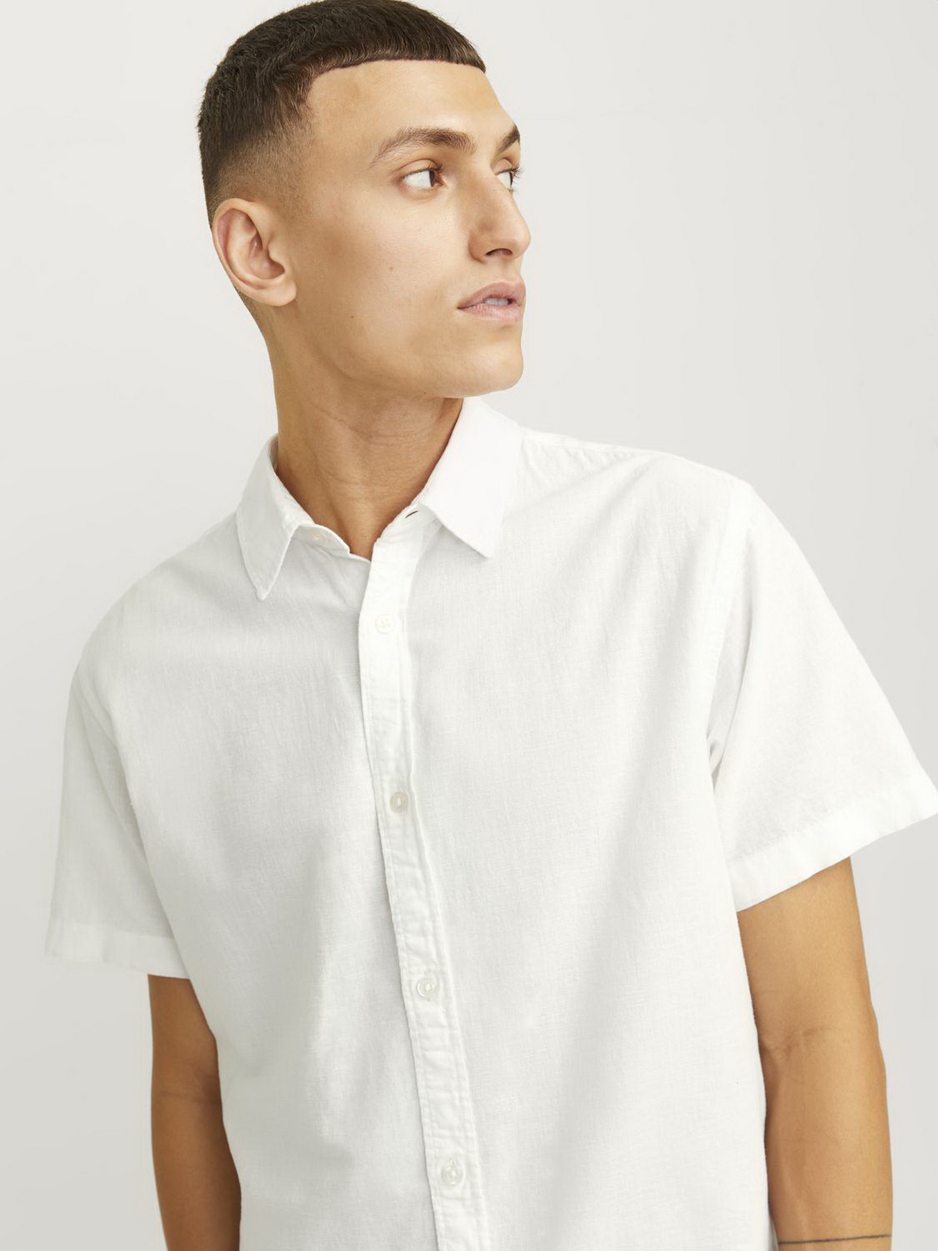 Сорочка повсякденна JACK & JONES модель 12248592_White Фото