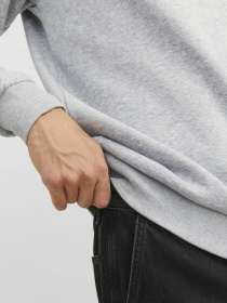 Свитшот JACK & JONES модель 12249341_Light Grey Melange Фото