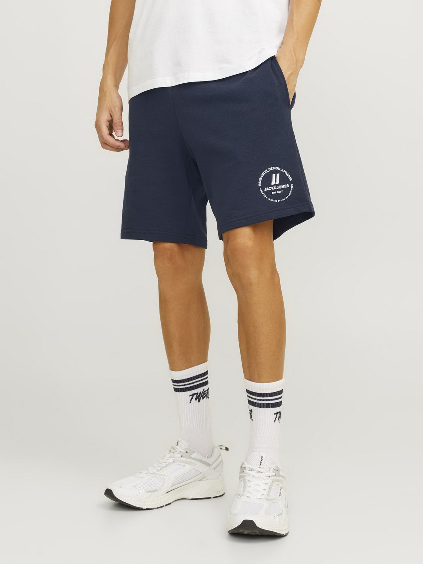 Повседневные шорты JACK & JONES модель 12249922_Navy Blazer Фото