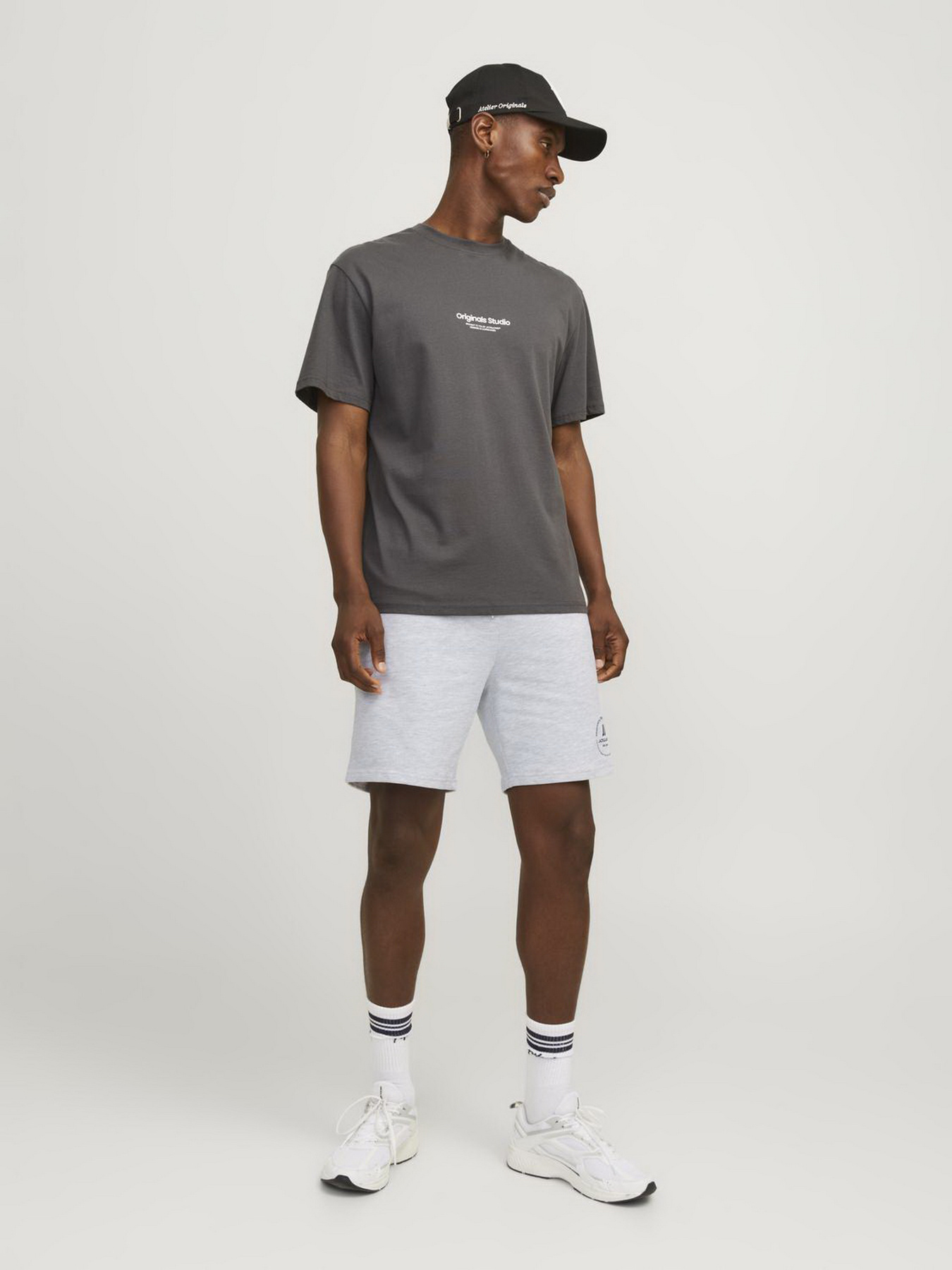 Шорты JACK & JONES модель 12249922_White Melange Фото