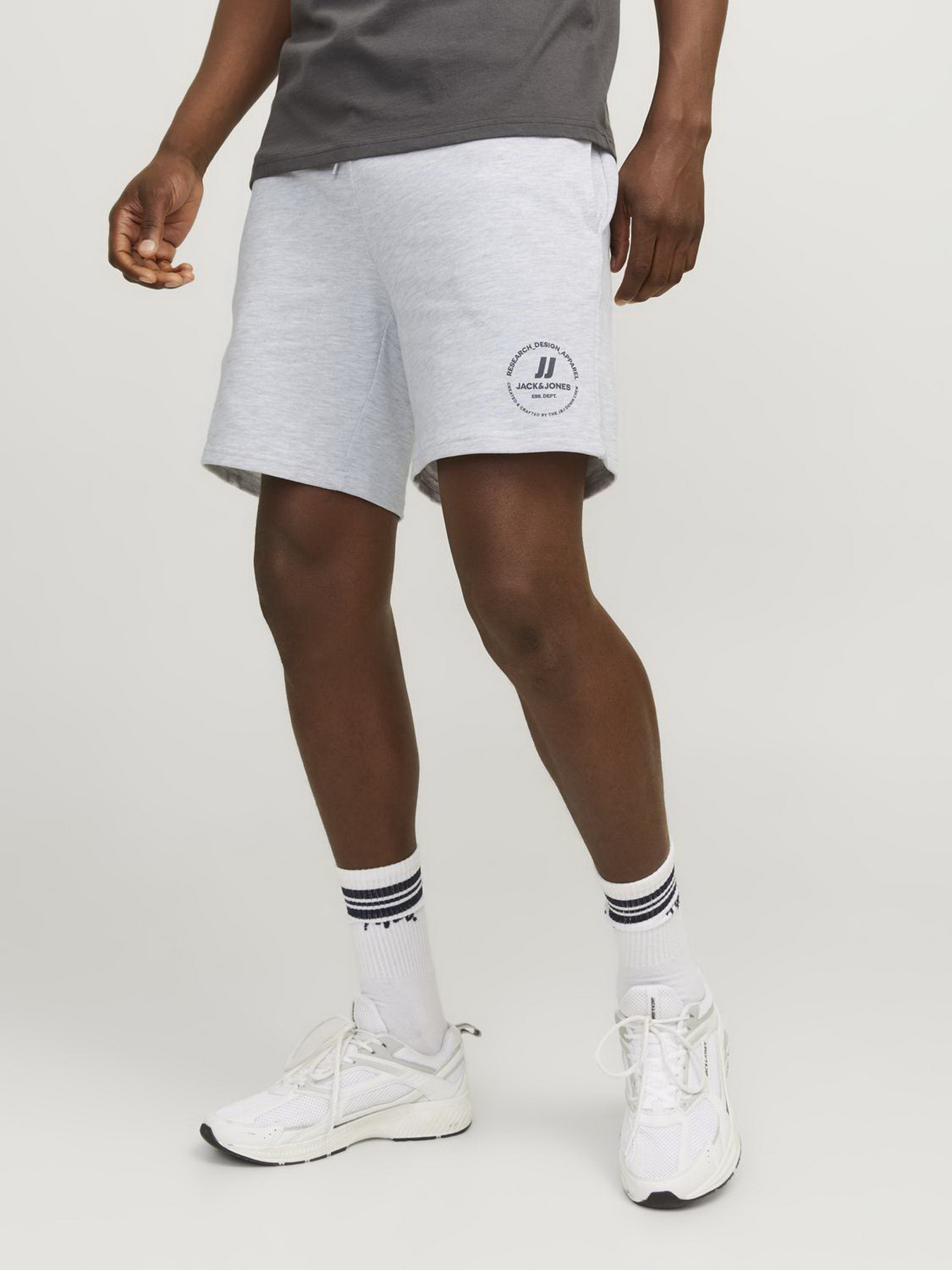 Повседневные шорты JACK & JONES модель 12249922_White Melange Повседневные шорты JACK & JONES модель 12249922_White Melange Фото