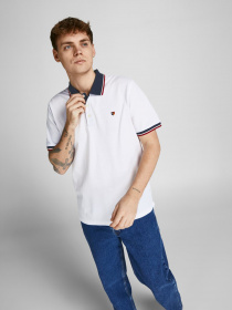 Поло JACK & JONES модель 12169064_Cloud Dancer Фото