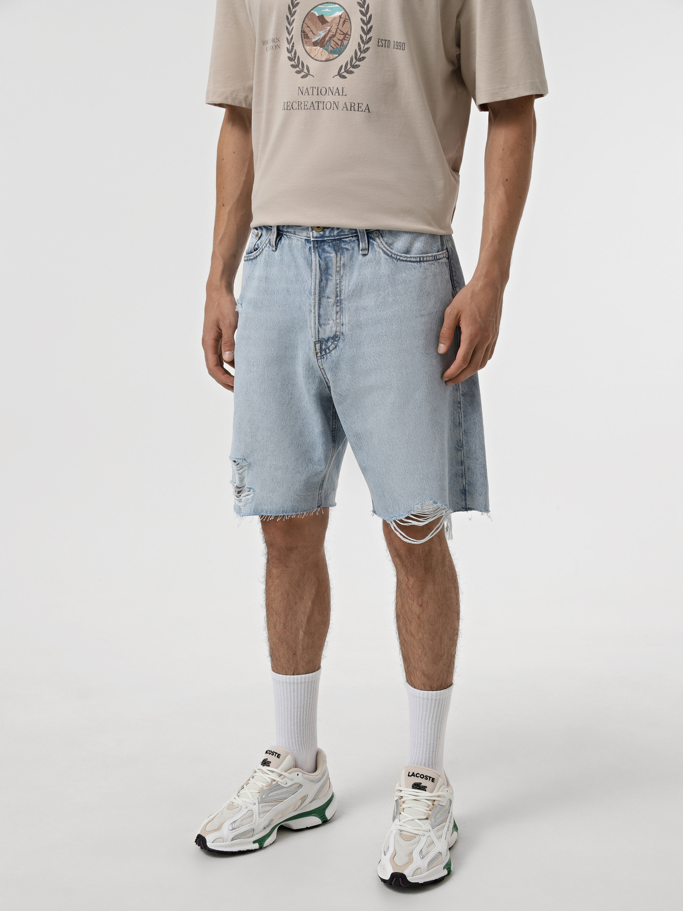 Джинсовые шорты JACK & JONES модель 12255112_Blue Denim Фото