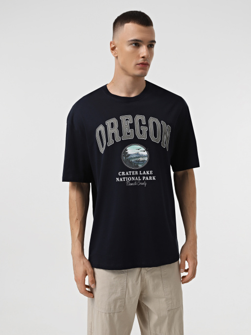 Футболка JACK & JONES модель 12264396_Navy Blazer Фото